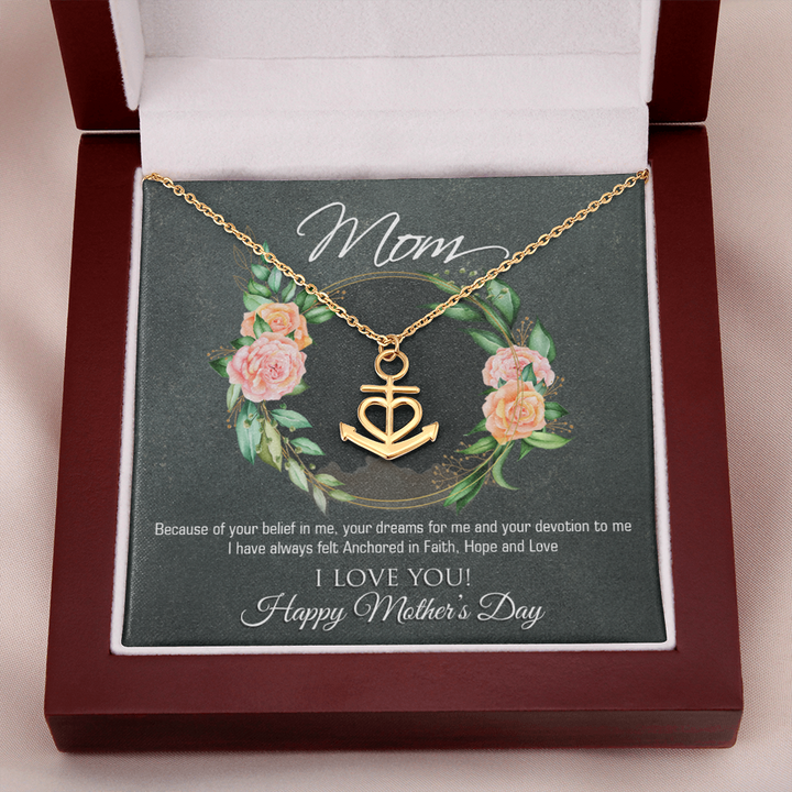 Mothers Day Anchor Necklace