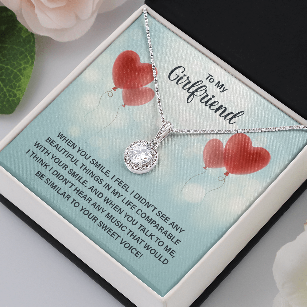To My Girlfriend - When you smile Eternal Hope Necklace