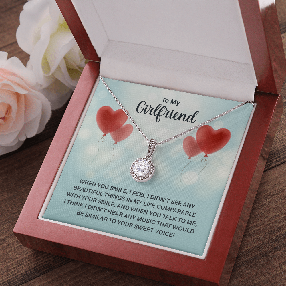 To My Girlfriend - When you smile Eternal Hope Necklace