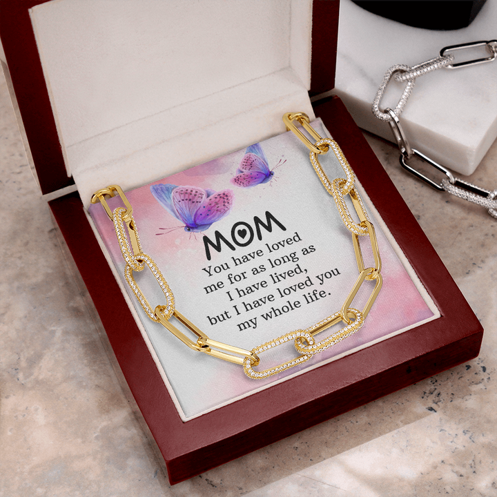 Mom - you have loved me for as long as Forever Linked Necklace