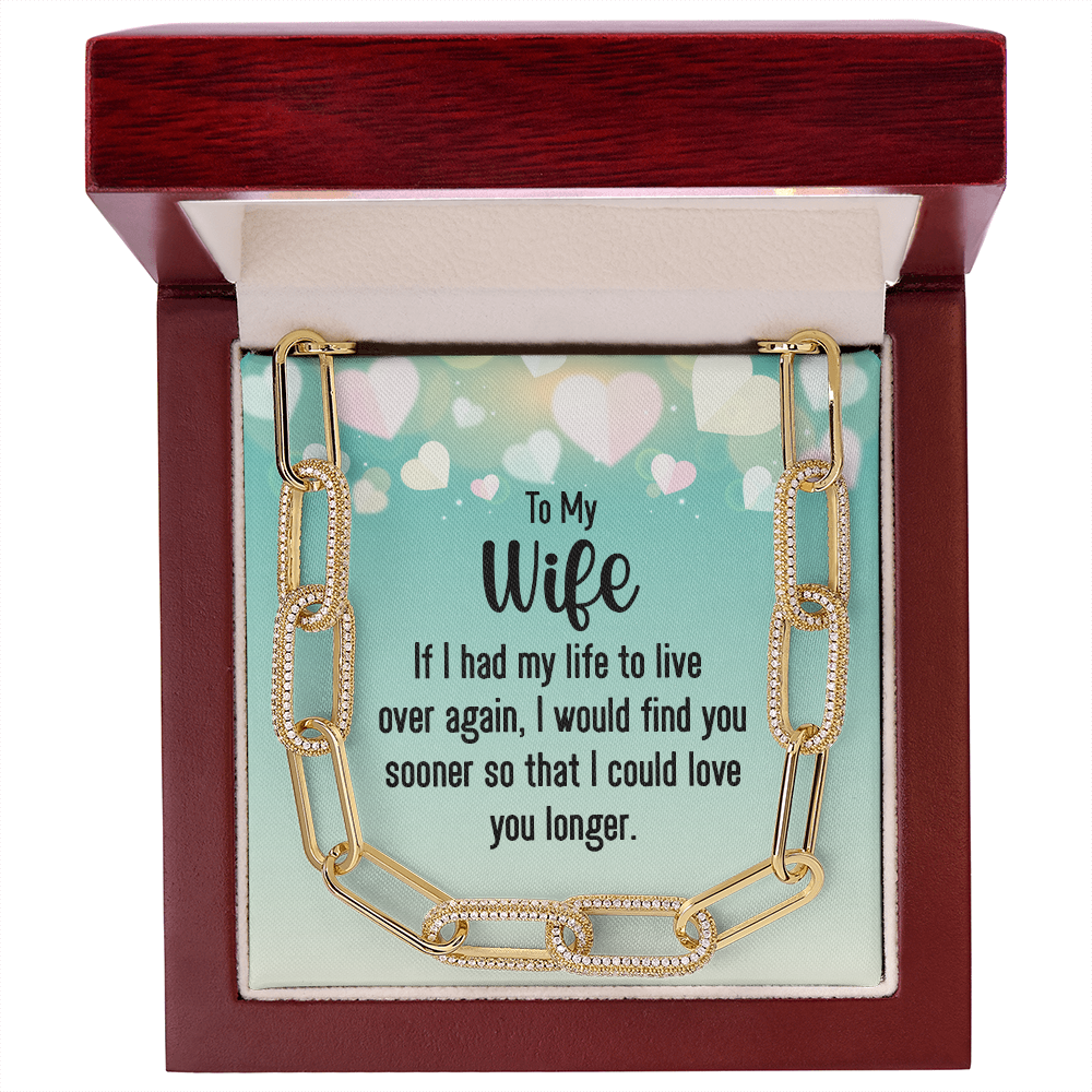 To my wife - if i had my life Forever Linked Necklace