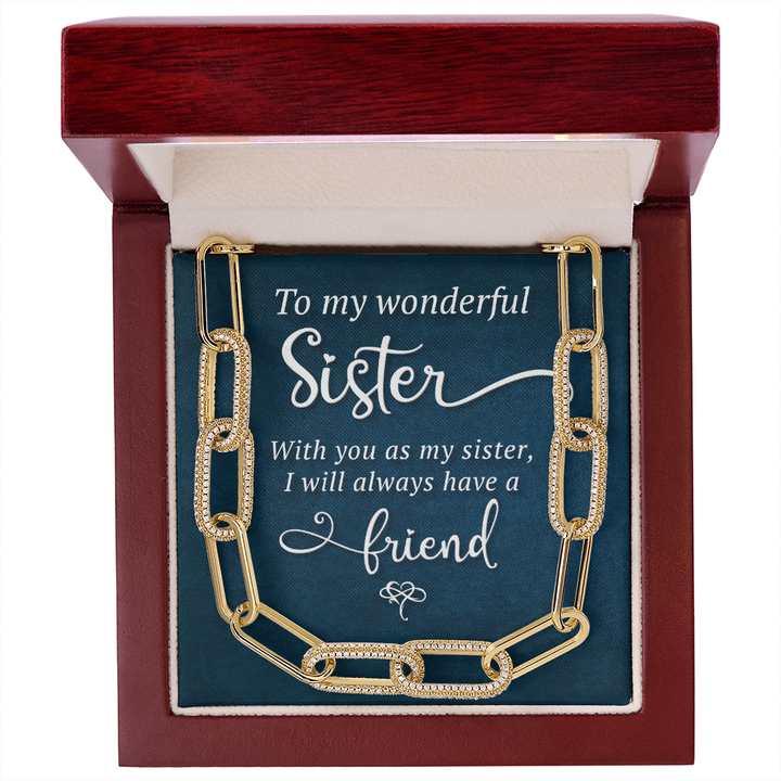 To my wonderful sister Forever Linked Necklace