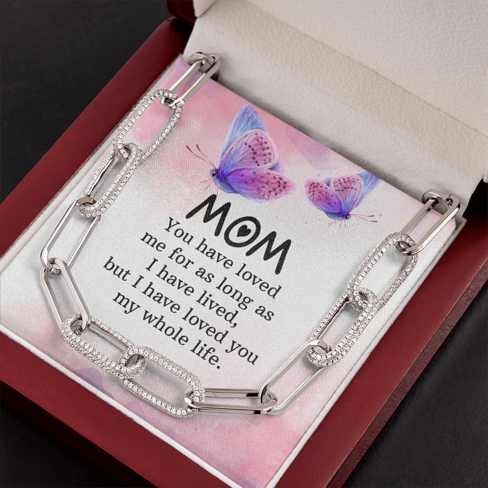 Mom - you have loved me for as long as Forever Linked Necklace