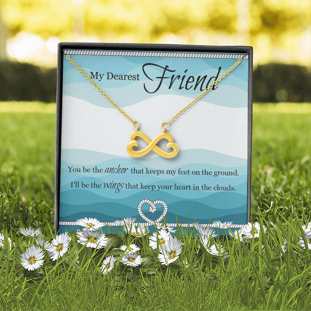 Heart Shaped Infinity Necklace For Friend