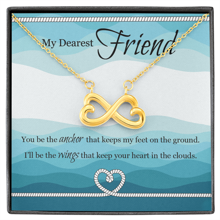 Heart Shaped Infinity Necklace For Friend