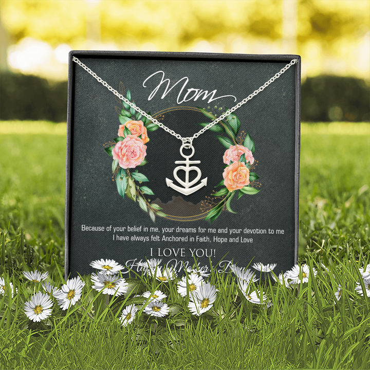 Mothers Day Anchor Necklace