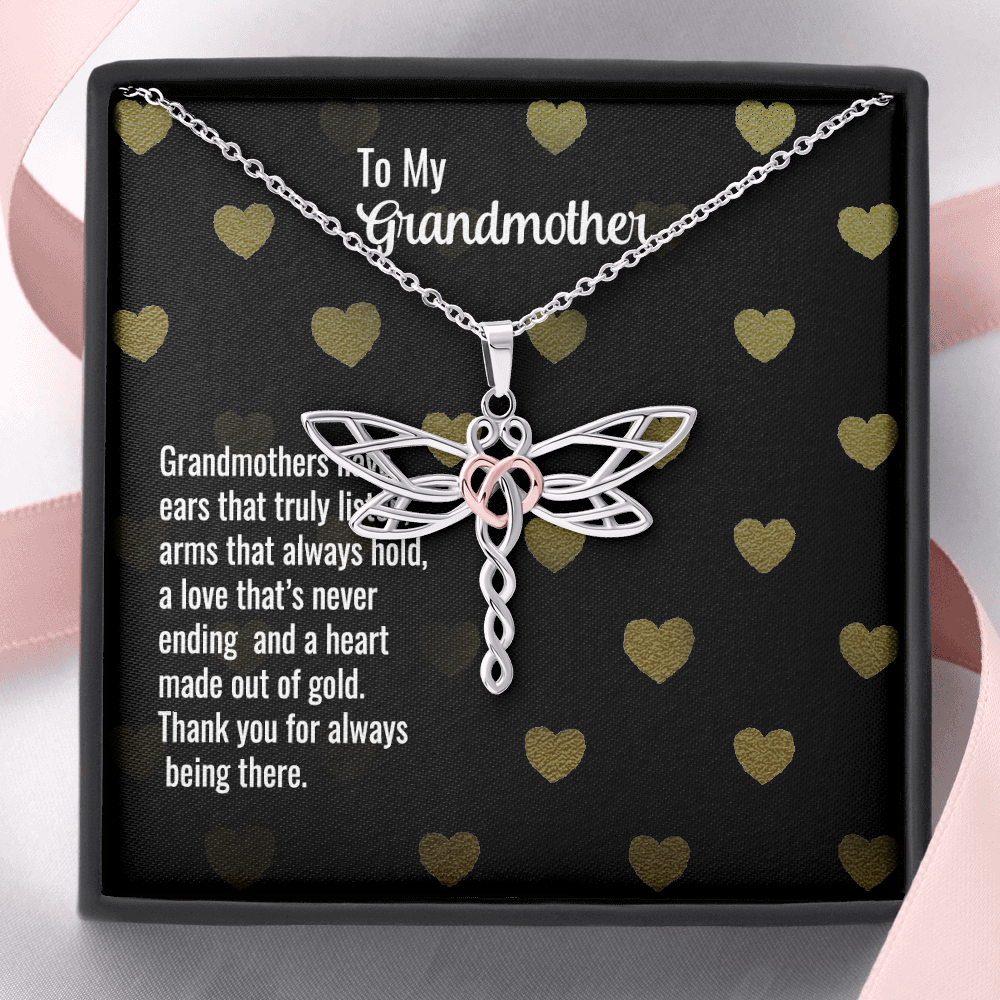 Dragonfly Necklace For Grandmother
