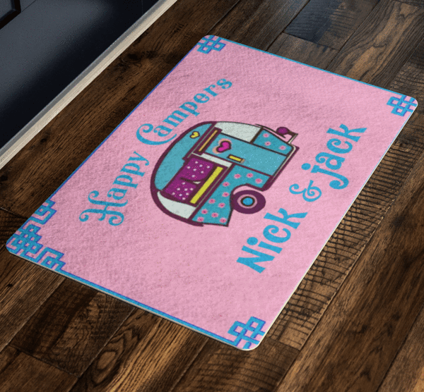"Campers Life Customizable Doormats With Your Name"  Special Doormats Exclusive(FLAT SHIPPING) - LA Shirt Company