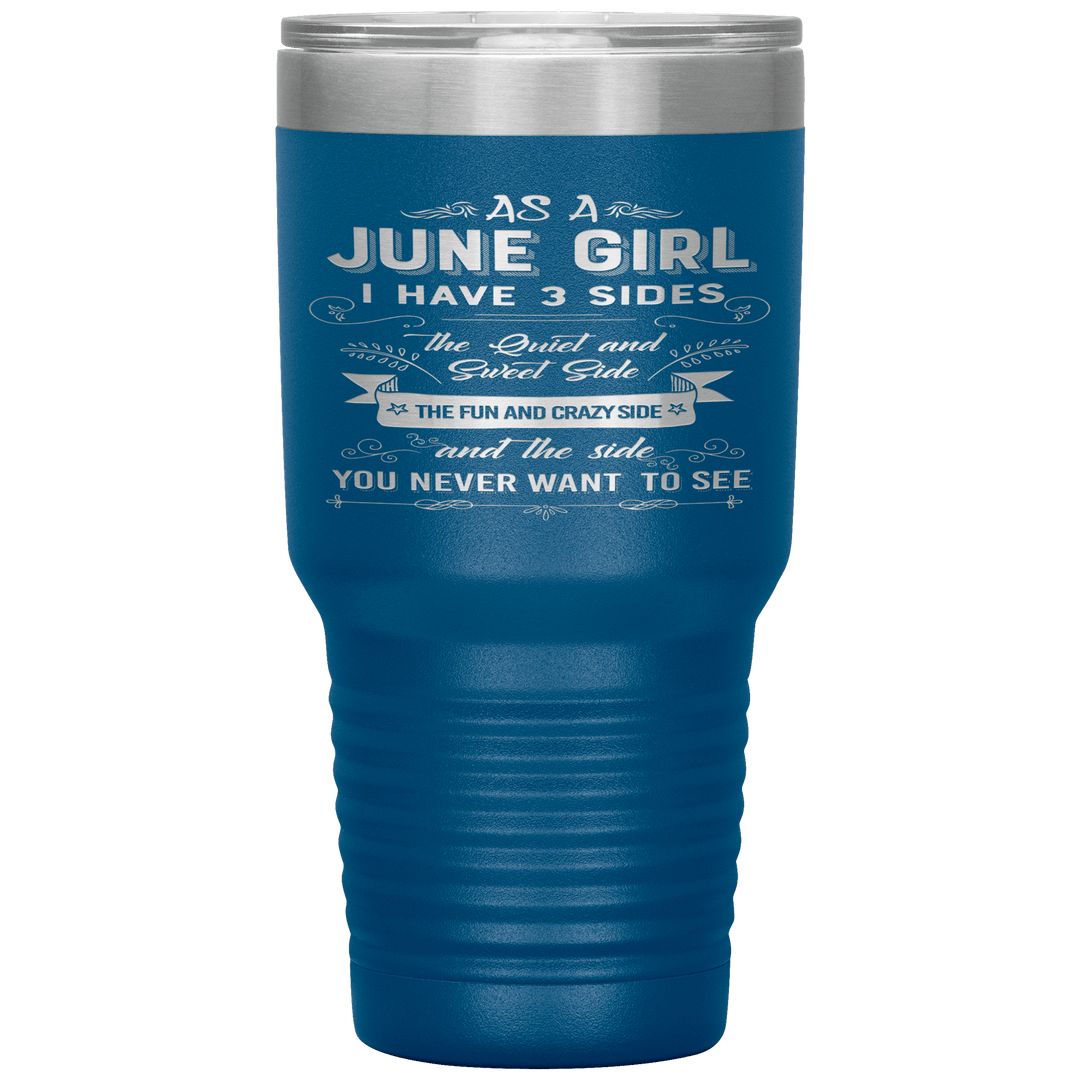 "June Girls 3 Sides'Tumbler.Buy For Family & Friends. Save Shipping. - LA Shirt Company